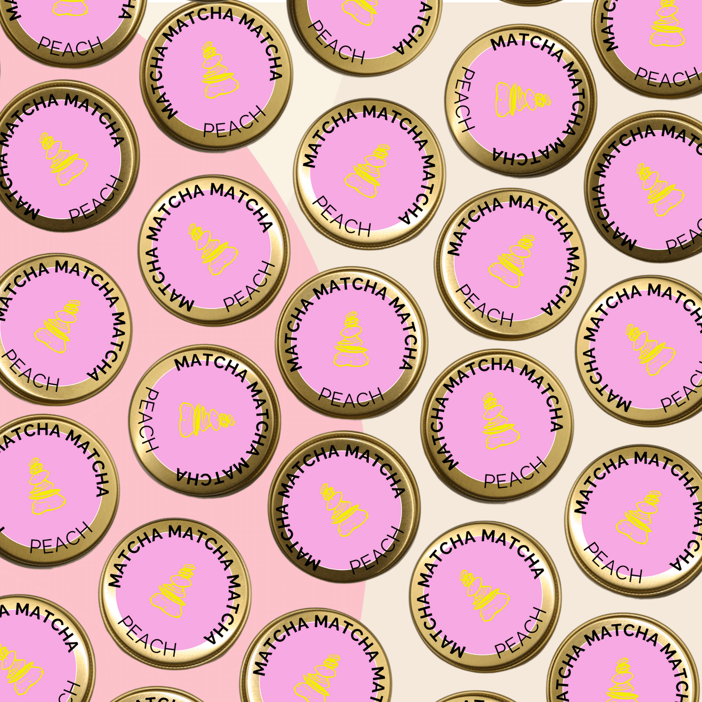 Peach Matcha. Details ->