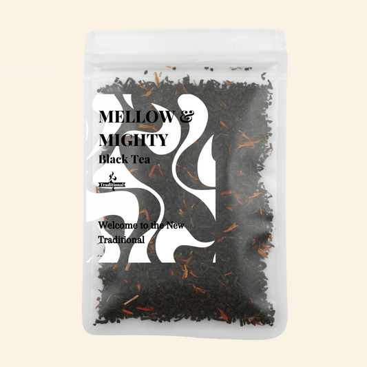 Mellow & Mighty. Black Tea. Details ->