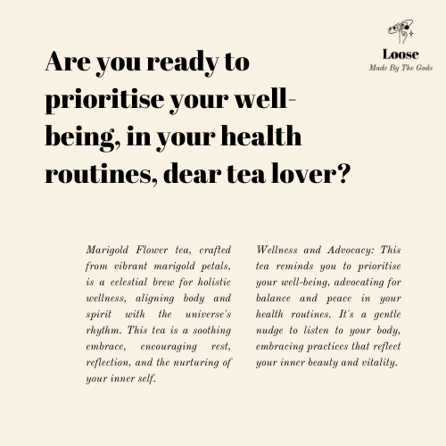 Marigold Flower Tea. Details ->