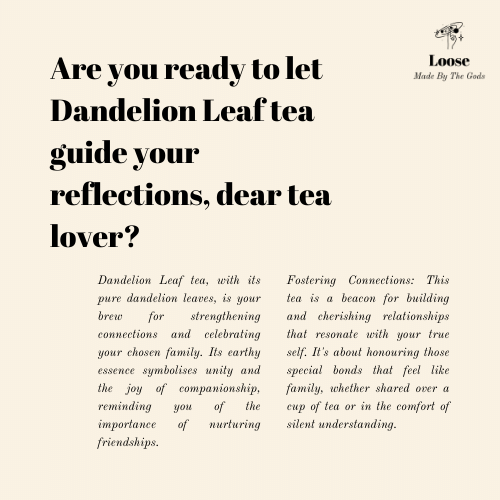 Dandelion Leaf Tea. Details ->