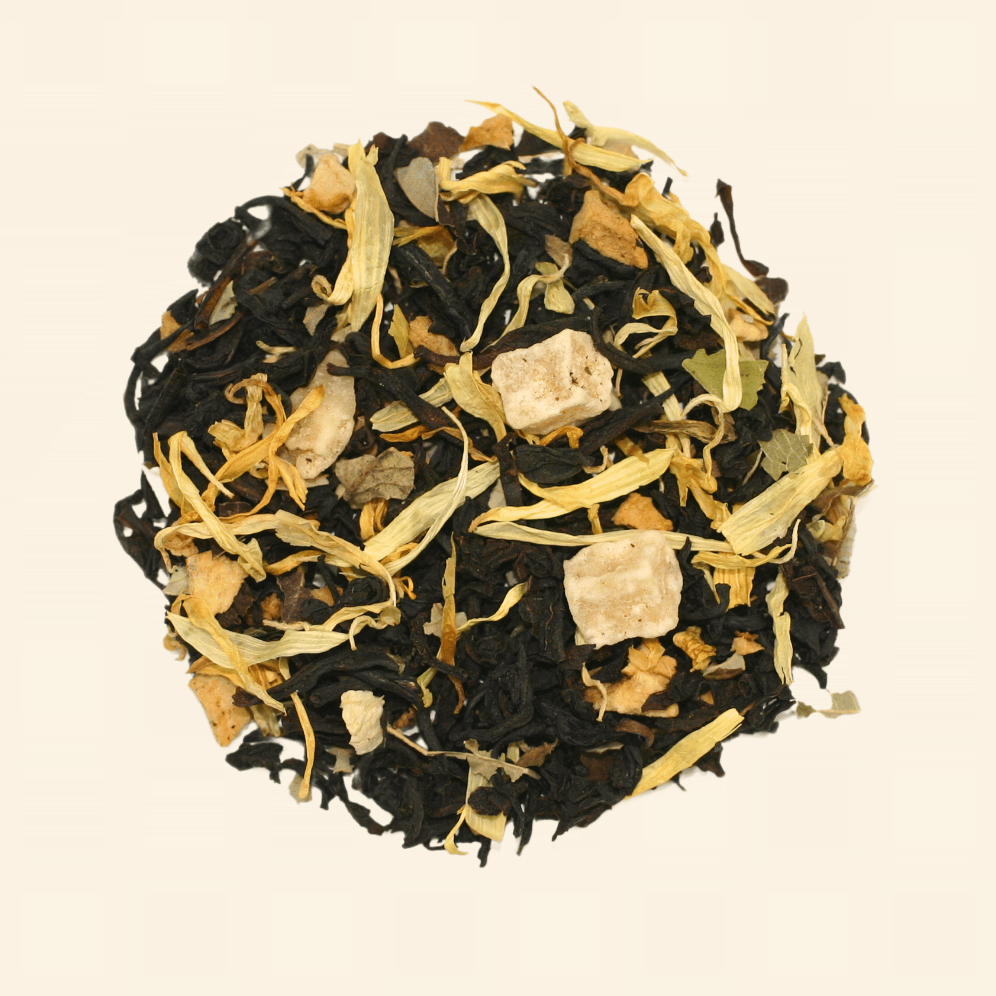 Peach Iced Tea loose-leaf blend from Boteane's ICED range, served over ice