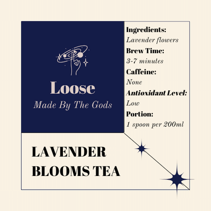 Lavender Blooms Tea. Details ->