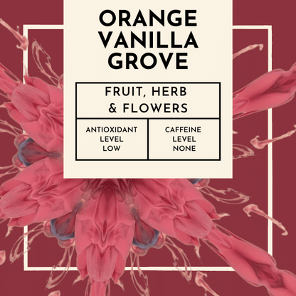 Orange Vanilla Grove Tea. Indulge in the enchanting embrace of a sun-kissed summer afternoon with every sip of Orange Vanilla Grove tea. Immerse yourself in the essence of a flourishing orange grove as you take your first sip.