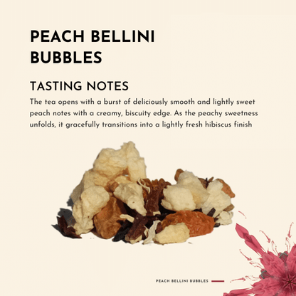 Peach Bellini Bubbles. Details ->