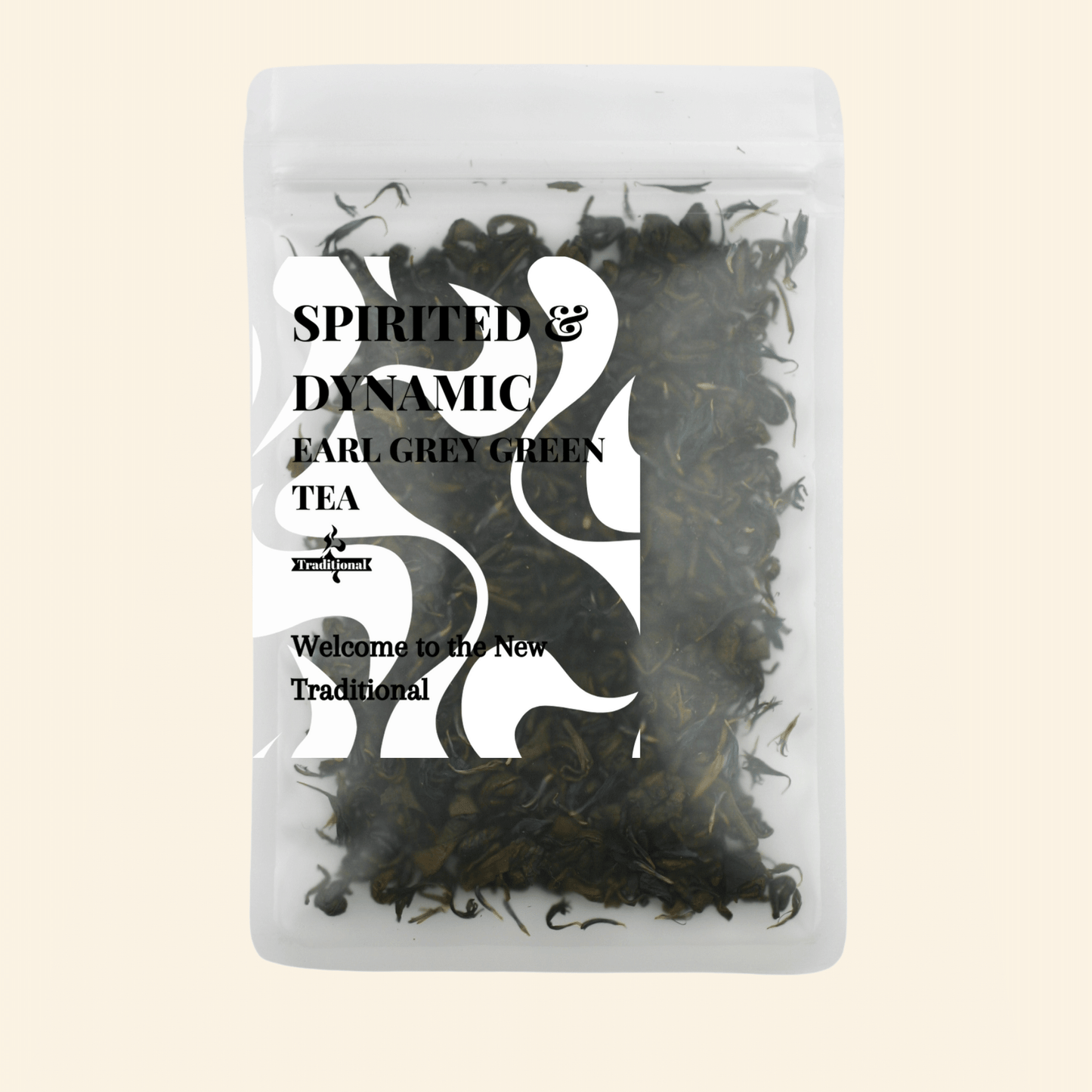Spirited & Dynamic. Earl Grey Green Tea. Details ->