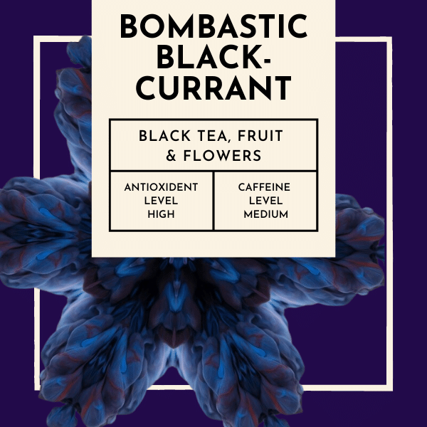 Bombastic Blackcurrant Tea. Introducing Bombastic Blackcurrant, a tea that will take your taste buds on a captivating journey. Immerse yourself in the rich aroma and flavour of blackcurrants, reminiscent of a bountiful currant bush bursting with juicy berries. This tea is not just a beverage but an experience that will transport you to a world of vibrant flavours