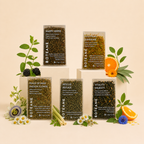 Boteane product packaging with herbs and fruits on a beige background